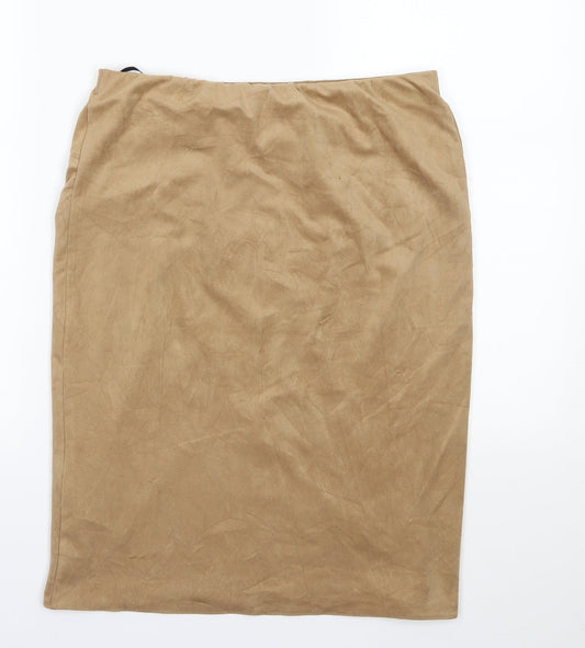 Primark Womens Beige   Straight & Pencil Skirt Size 12