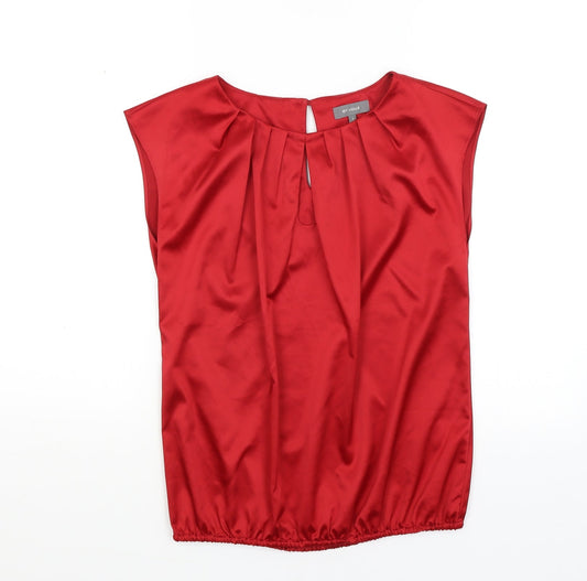 Womens UK Size 8 Et Vous Red Tunic Tank