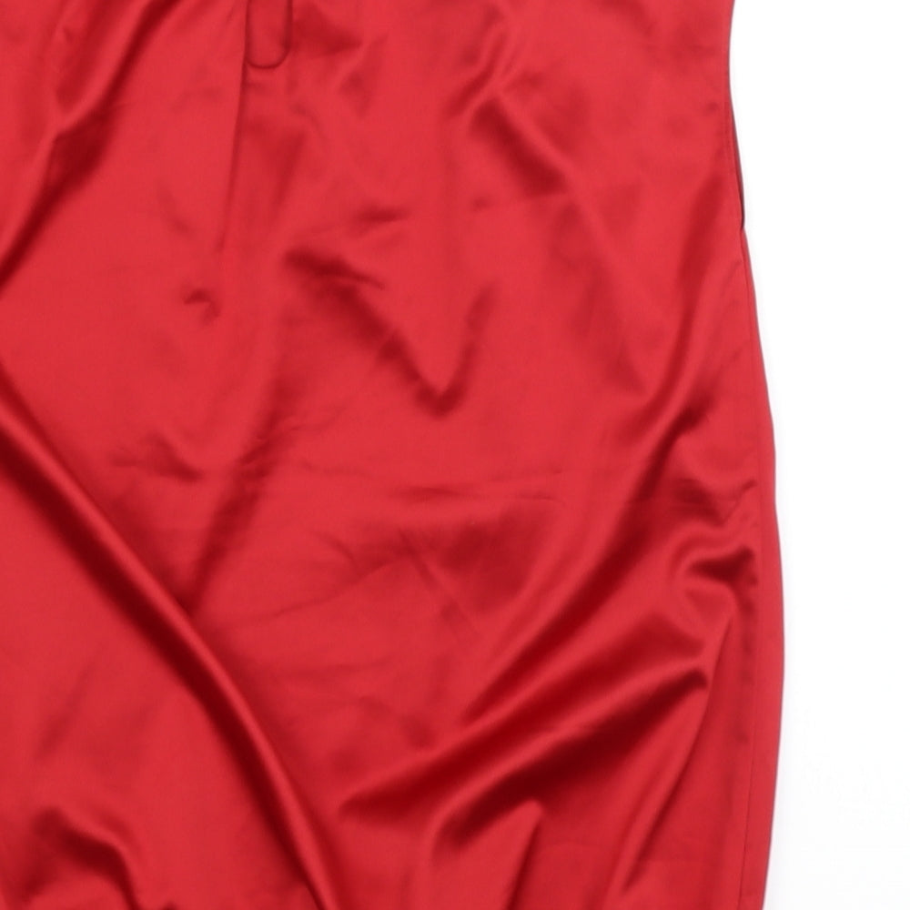 Womens UK Size 8 Et Vous Red Tunic Tank