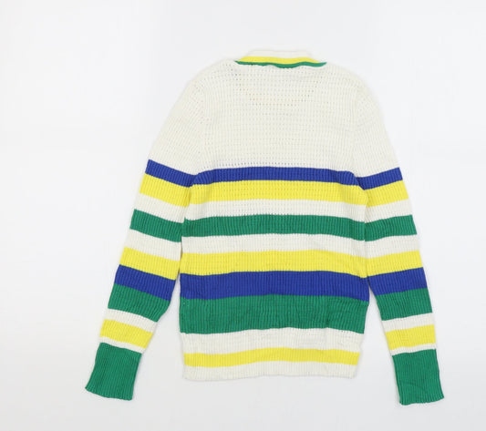 Womens UK Size S Astradivarius White Pullover Jumper