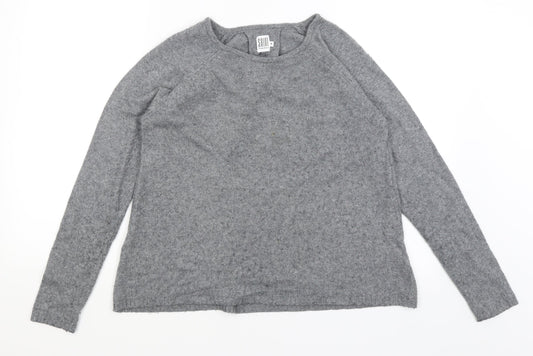 Saint Tropez Womens Grey Pullover Jumper Size M