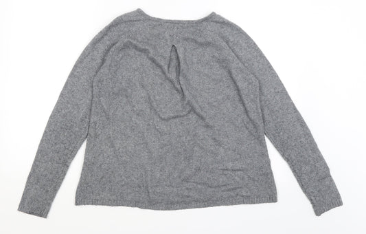 Saint Tropez Womens Grey Pullover Jumper Size M