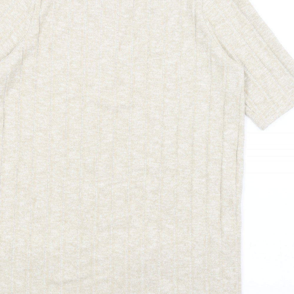 Womens UK Size 14 F&F Beige Vest Jumper