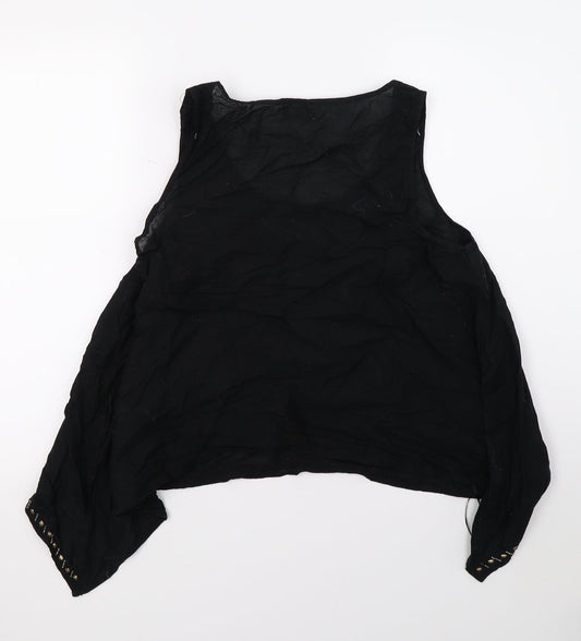 F&F Womens Black Basic Blouse Size 16