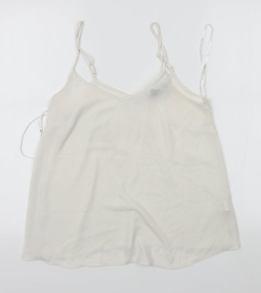 Additional front view of Atmosphere women’s white camisole tank, size UK 8