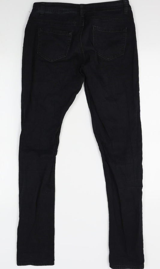 Denim Co Womens Black Skinny Jeans Size 12 L30 in