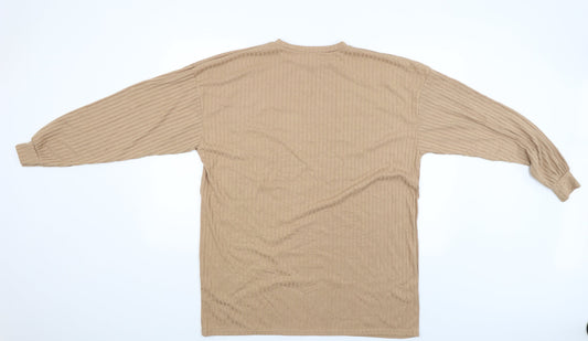 Boohoo Womens Beige Pullover Jumper Size 12