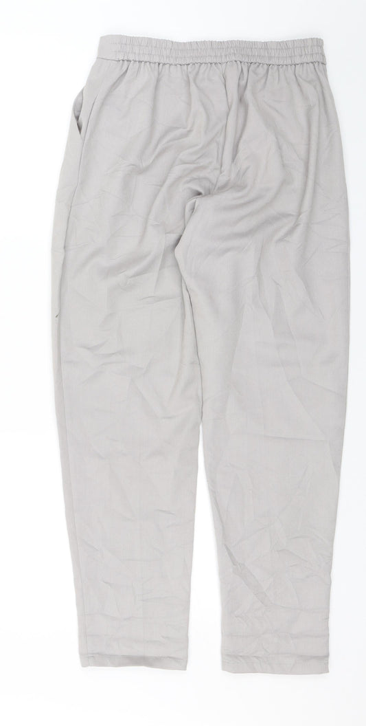 New Look Womens Grey Trousers Size 10 L26 in