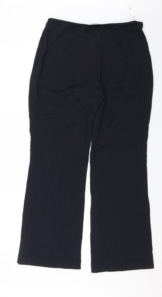 Womens UK Size 16 NEXT Regular Fit Dress Pants Blue Trousers
