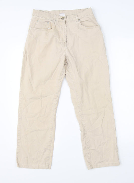 Womens UK Size 28 in Damart Regular Fit Cargo Beige Trousers