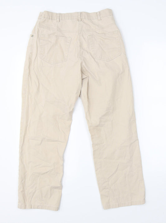 Womens UK Size 28 in Damart Regular Fit Cargo Beige Trousers