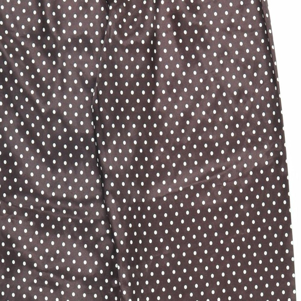 Womens UK Size 12 Preworn Regular Fit Brown Trousers