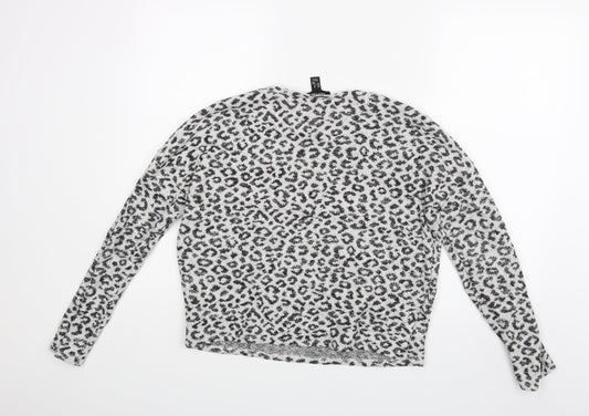 Womens UK Size M New Look White Pullover Jumper