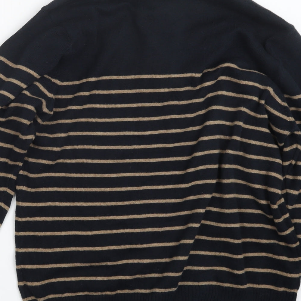 Mens UK Size M Marks and Spencer Black Pullover Sweatshirt