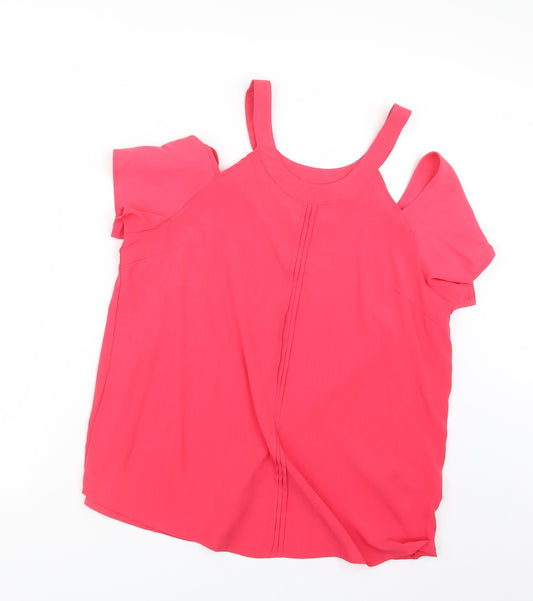 Womens UK Size 14 Avon Pink Basic Blouse