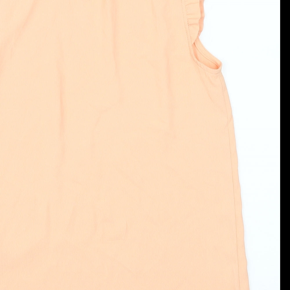 Womens UK Size 6 Dorothy Perkins Orange Basic Blouse