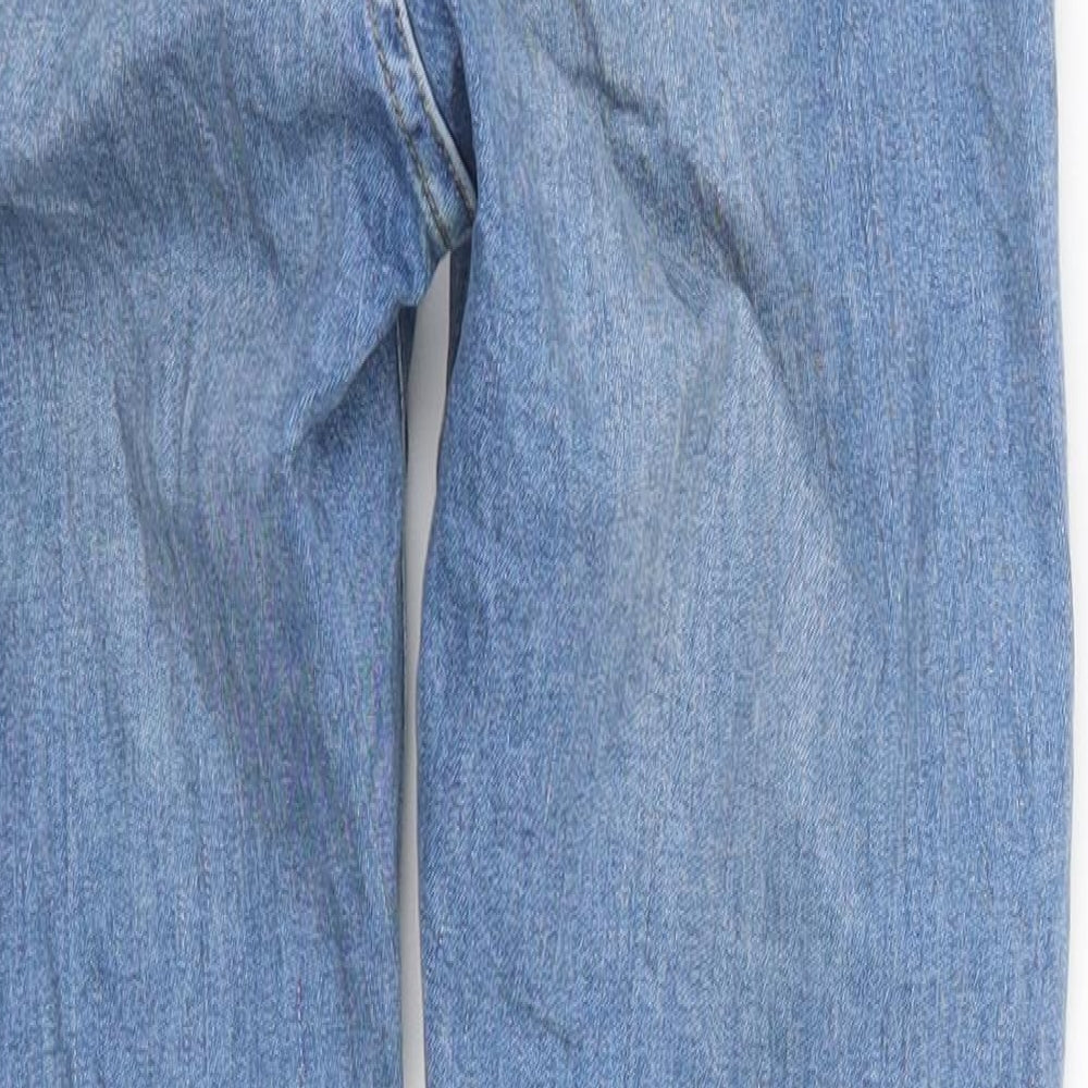 Topshop Womens Blue Denim Skinny Jeans Size 28 in L27 in