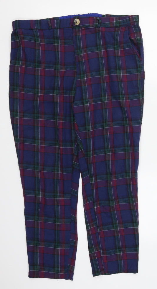 Womens UK Size L SheIn Regular Fit Blue Trousers