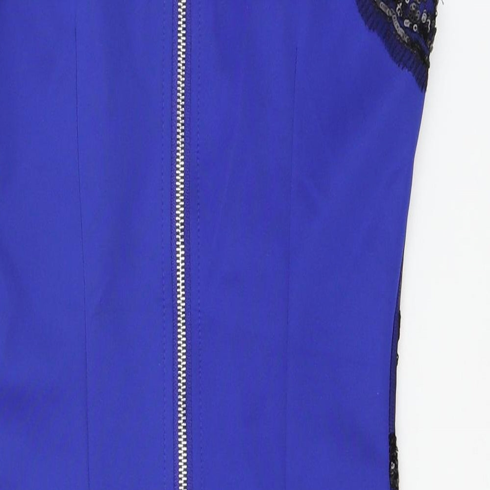 Little Mistress Womens Blue Bodycon Size 8