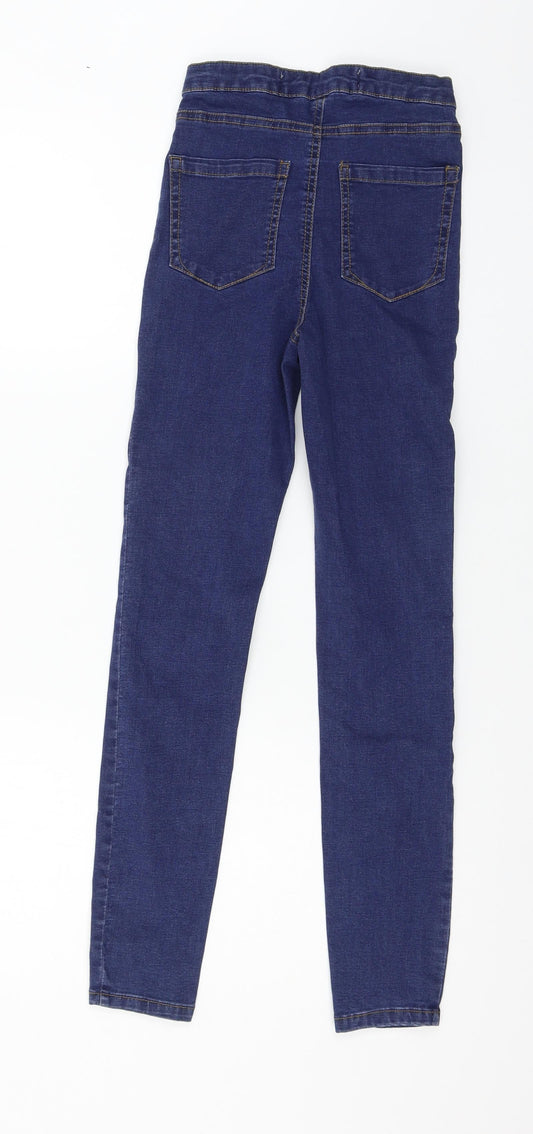 Denim & Co. Womens Blue Denim Skinny Jeans Size 4 L26 in