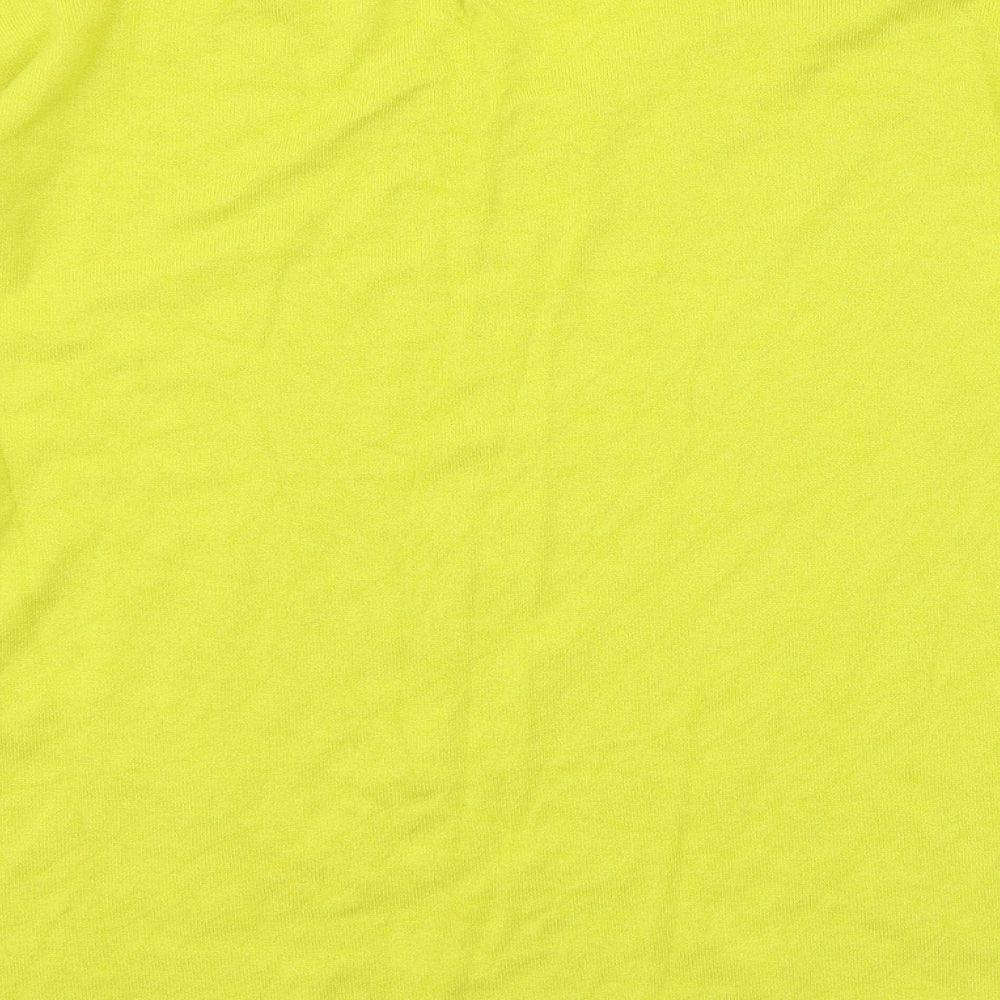 George Womens Yellow Knit Pullover Jumper Size 12 - Cut out sleeves