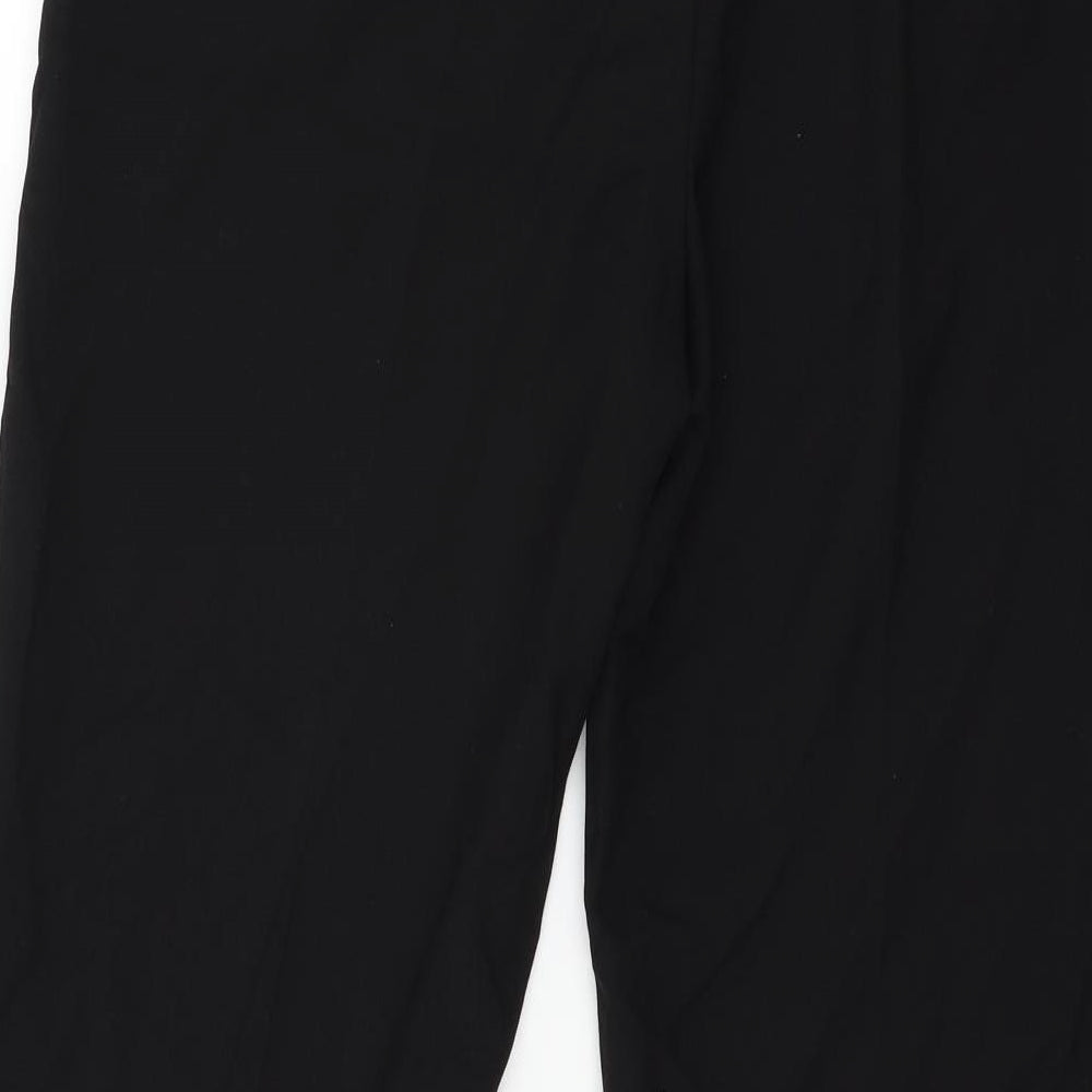 Womens UK Size 14 Marks and Spencer Regular Fit Black Trousers