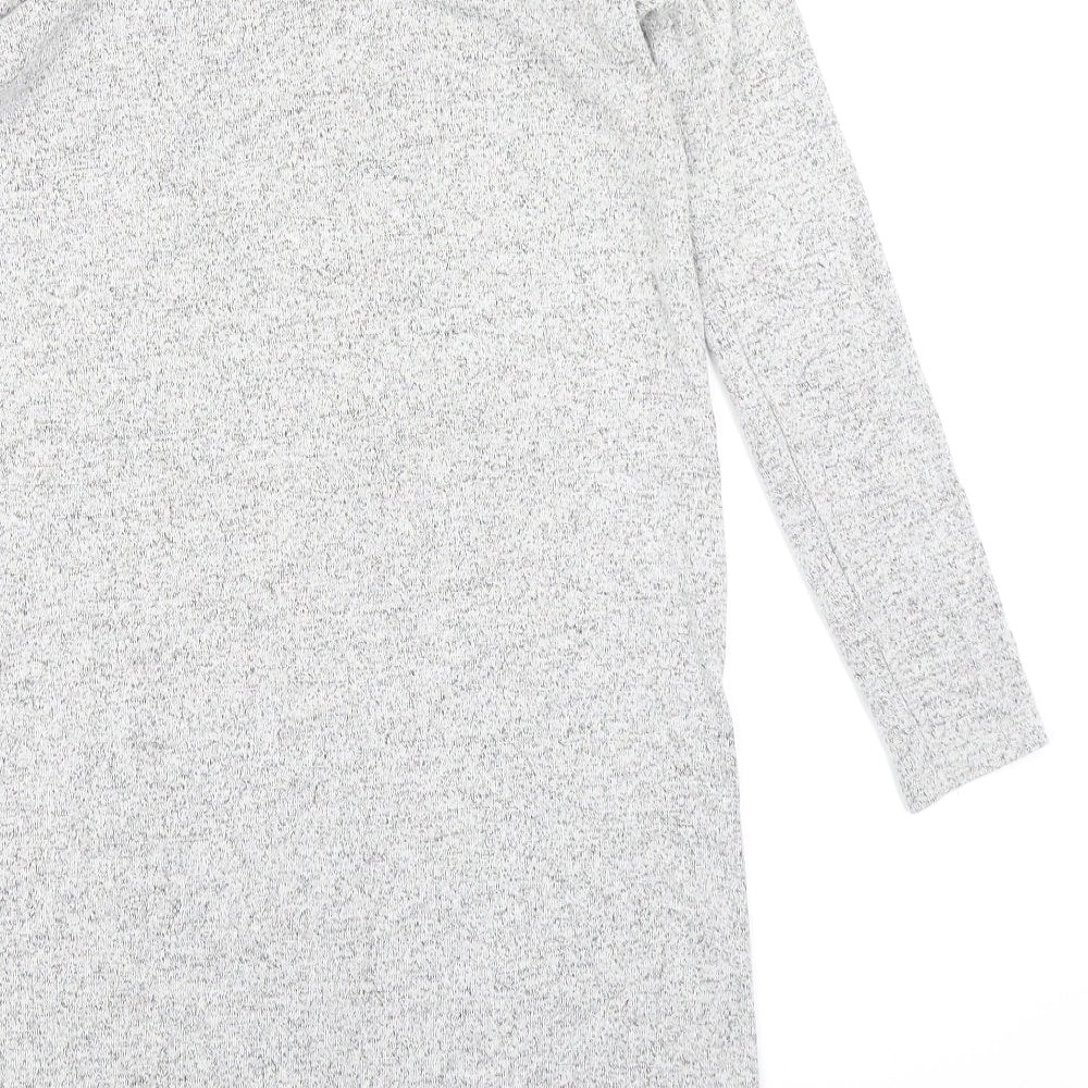 TU Womens Grey A-Line Size 10 - Lace hem