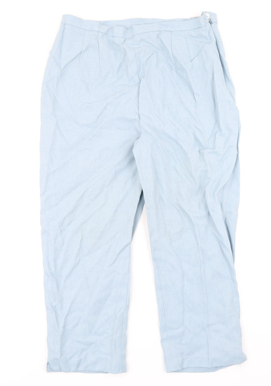 Sarah Hamilton Womens Blue Trousers Size 18 L23 in