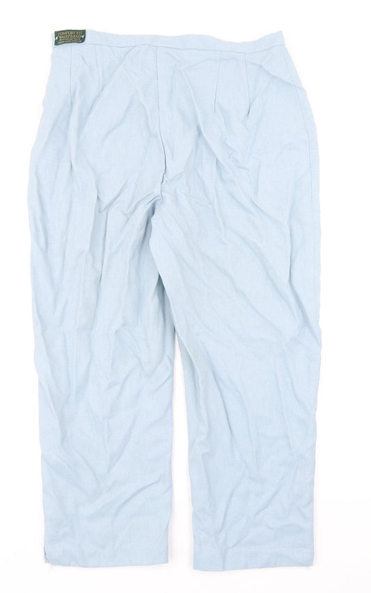 Sarah Hamilton Womens Blue Trousers Size 18 L23 in
