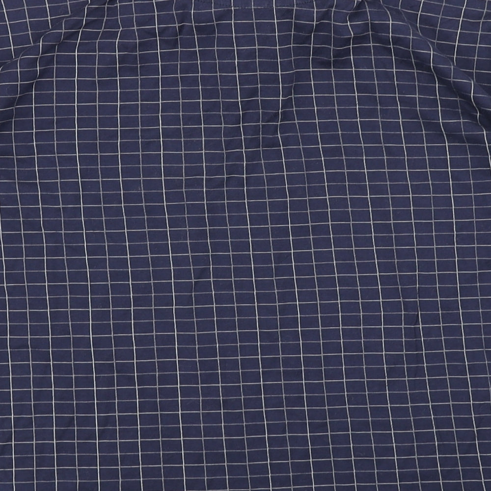 Cherokee Mens Blue Check Polo Size M