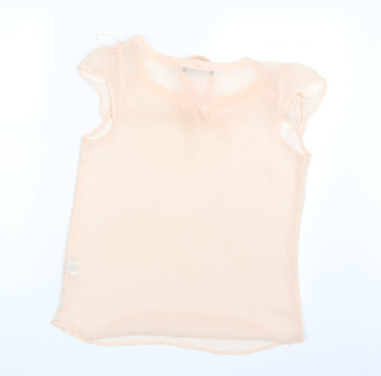 Womens UK Size 10 Atmosphere Pink Basic Blouse