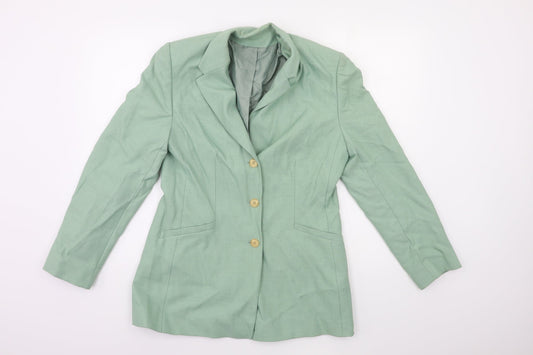 Womens UK Size 10 Debenhams Regular Green Suit Jacket