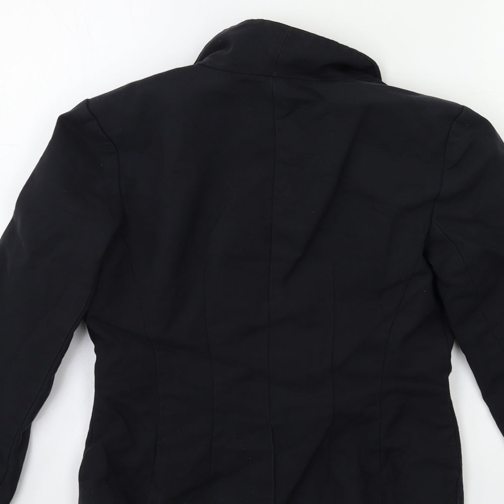 Brand and care label for Atmosphere women’s black jacket blazer, size UK 8