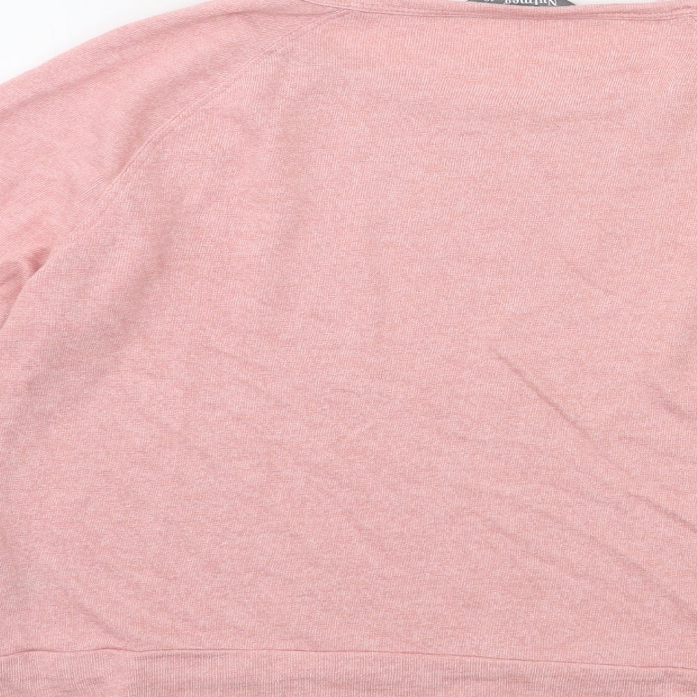 Nutmeg Womens Pink Basic T-Shirt Size 10