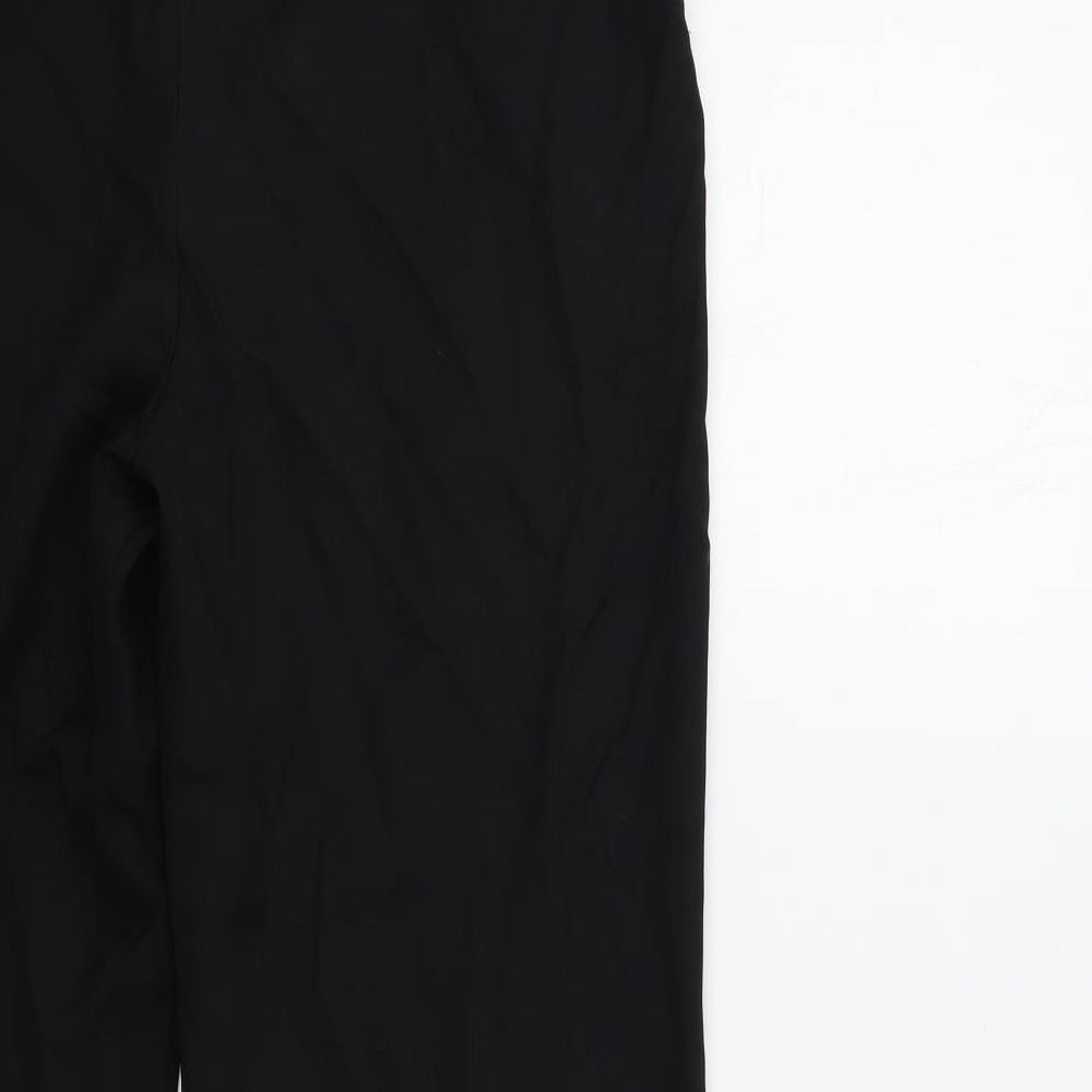 Womens UK Size 12 BHS Regular Fit Black Trousers