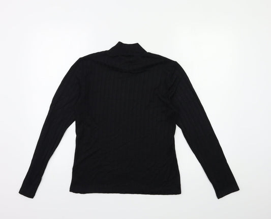 F&F Womens Black Basic T-Shirt Size 8