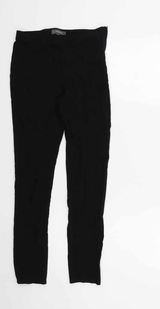 Womens UK Size 10 Primark Regular Fit Snow Pants Black Trousers