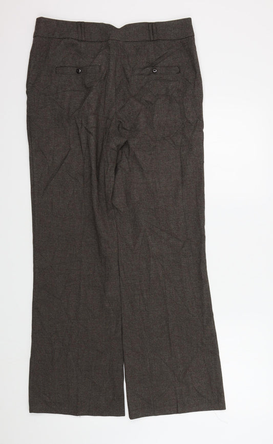 George Womens Brown Trousers Size 12 L30 in