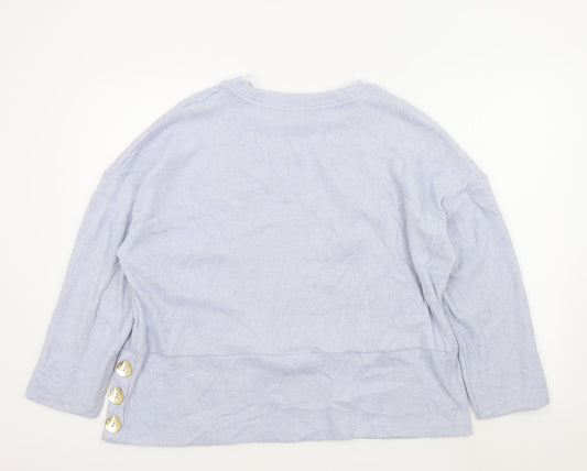 F&F Womens Blue Pullover Jumper Size 14