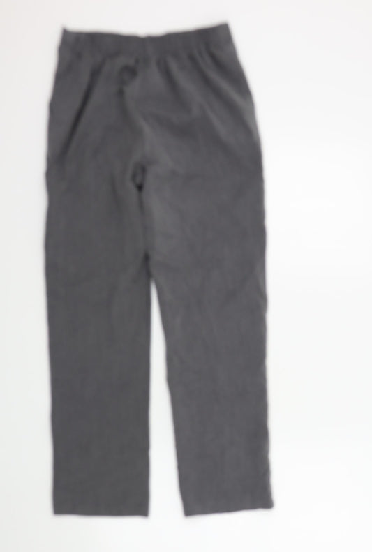 Womens UK Size 10 Preworn Regular Fit Grey Trousers