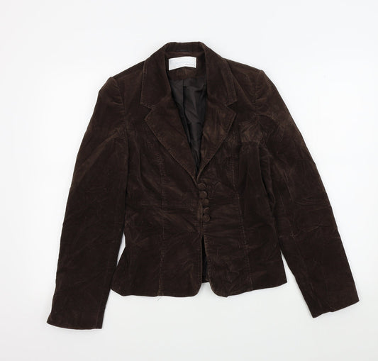 Womens UK Size 10 AMARANTO Brown Jacket