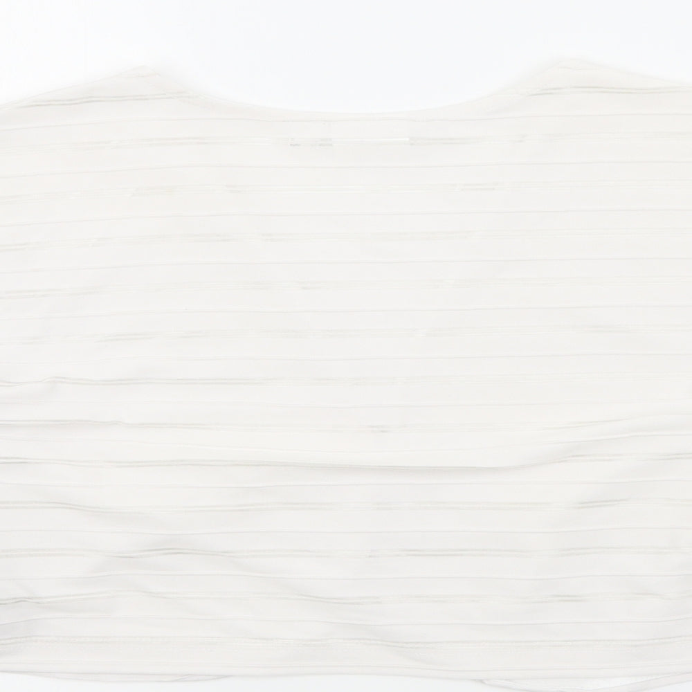 Bodyfit Womens White Cardigan Jumper Size L
