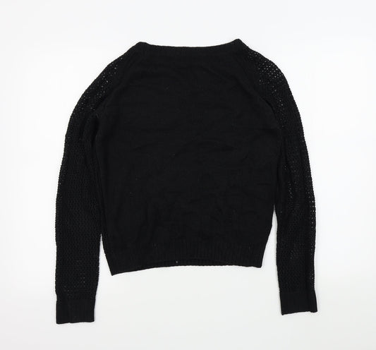 George Womens Black Pullover Jumper Size 8