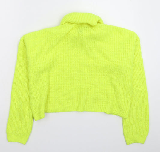 Womens UK Size S New Look Yellow Pullover Jumper