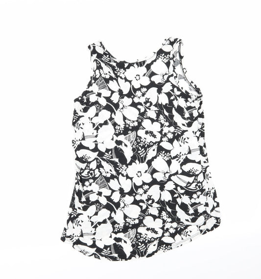Asda George Womens Multicoloured Floral  Basic Tank Size 8