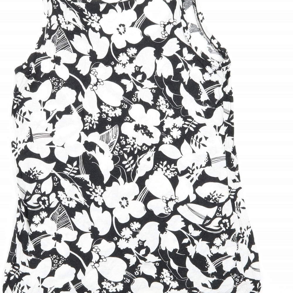 Asda George Womens Multicoloured Floral Basic Tank Size 8
