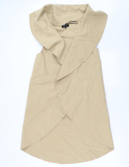 Womens UK Size M New Look Beige Gilet
