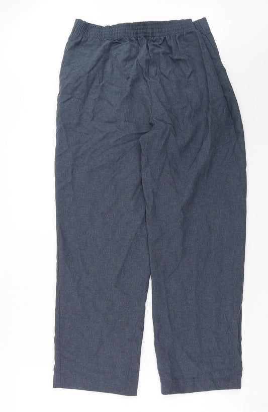 Bonmarché Womens Blue Trousers Size 14 L27 in