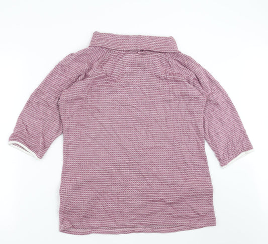 Luca Vanucci Womens Purple Pullover Jumper Size XL