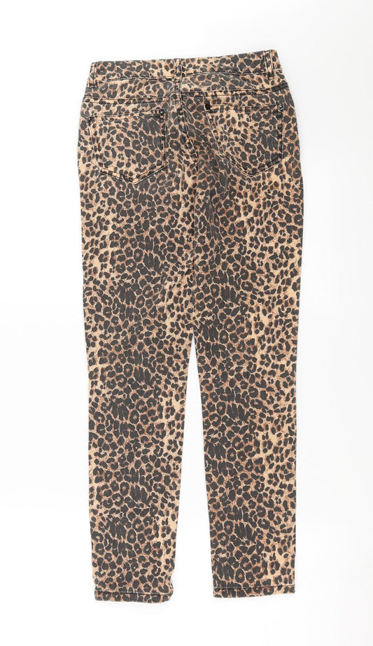 Womens UK Size 6 Miss Denim Extra-Slim Fit Skinny Brown Jeans